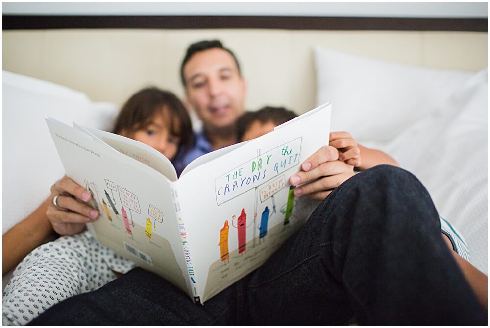 lifestyle family portraits, the day the crayon quit, great kids books, audrey blake photography