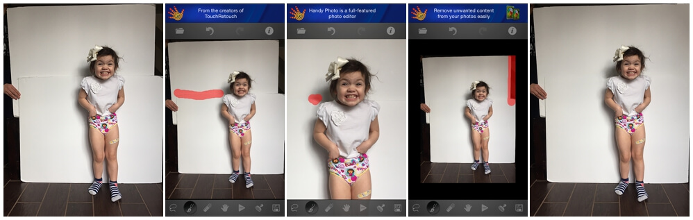 editing tricks on the iphone using retouch app