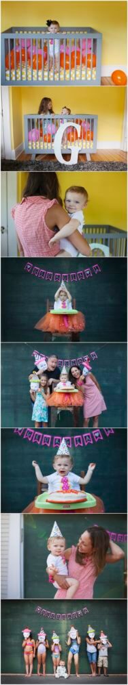 smash cake session at home with family, audrey blake, audrey blake photography